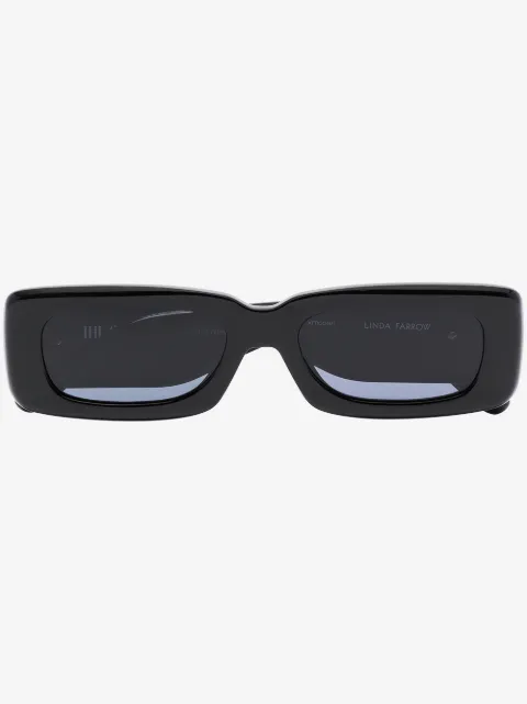 The Attico Mini Marfa rectangle-frame sunglasses