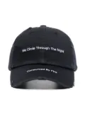 MISBHV embroidered slogan baseball cap - Black