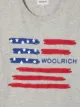 Woolrich Kids TEEN logo flag T-shirt