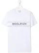 Image 1 of Woolrich Kids TEEN thin strip logo T-shirt