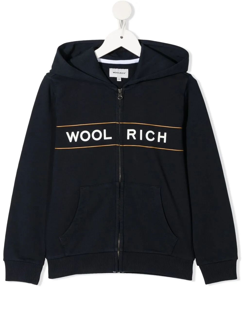 фото Woolrich kids худи на молнии с логотипом