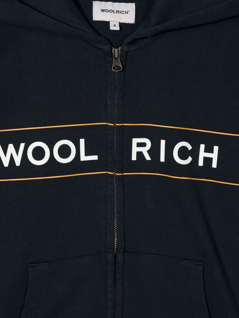 фото Woolrich kids худи на молнии с логотипом