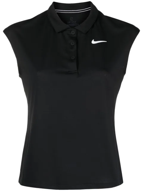 Nike logo-detail polo top