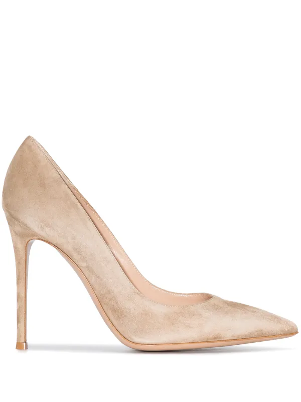 105mm suede pumps