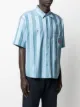Martine Rose stripe-print bowling shirt