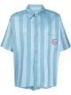 Image 1 of Martine Rose stripe-print bowling shirt