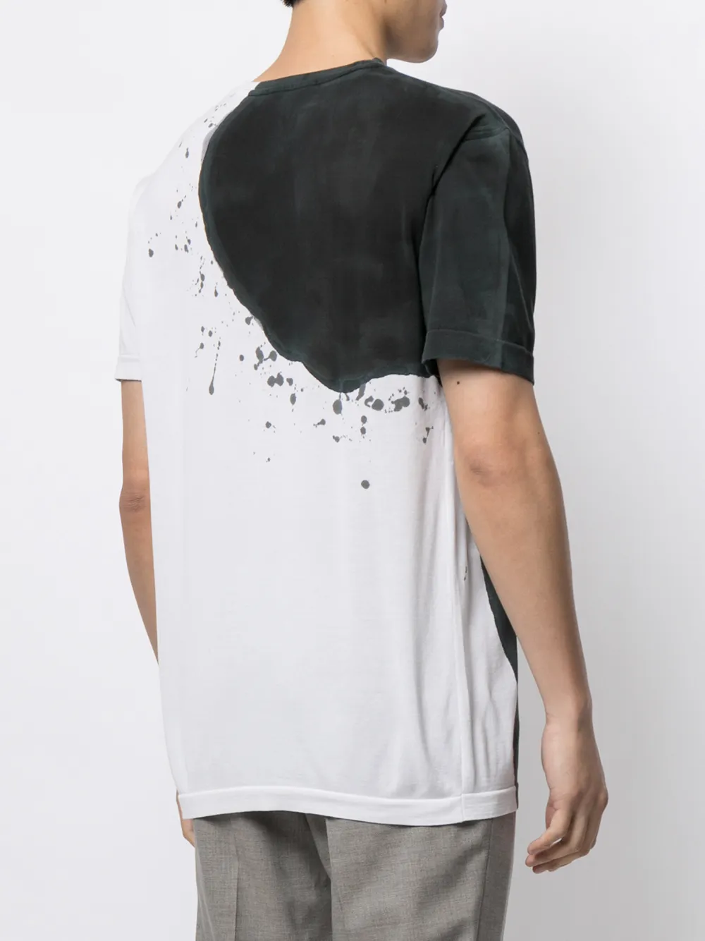 фото Kiton футболка с эффектом разбрызганной краски