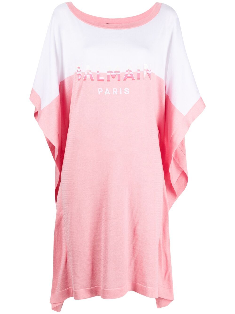 фото Balmain платье-футболка с логотипом