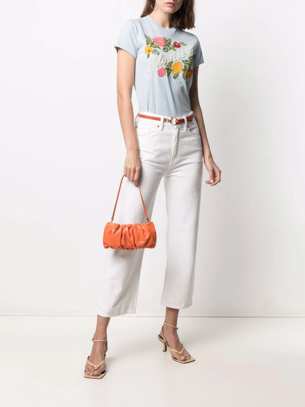 фото Polo ralph lauren футболка с цветочной вышивкой