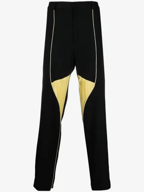 Wales Bonner colour-block straight trousers