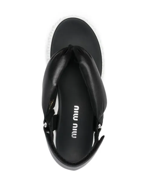 Miu Miu Chunky Sole thong-strap Sandals - Farfetch