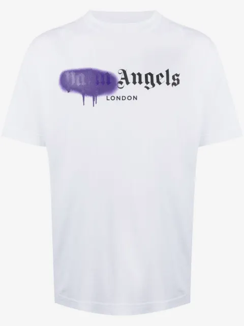 Palm Angels playera con estampado de espray