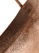 Forte Forte Body metálico com decote quadrado
