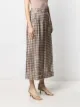 Alberto Biani geometric print cropped silk trousers