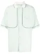 Image 1 of Drôle De Monsieur piped-trim polo shirt