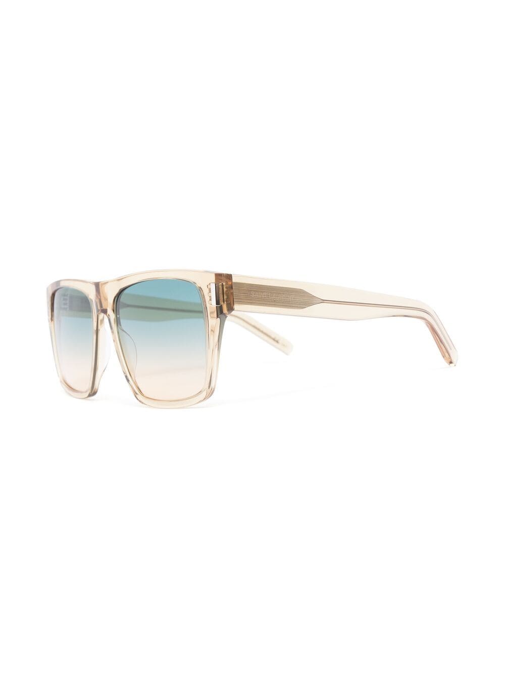 Saint Laurent Eyewear Zonnebril met vierkant montuur - Geel