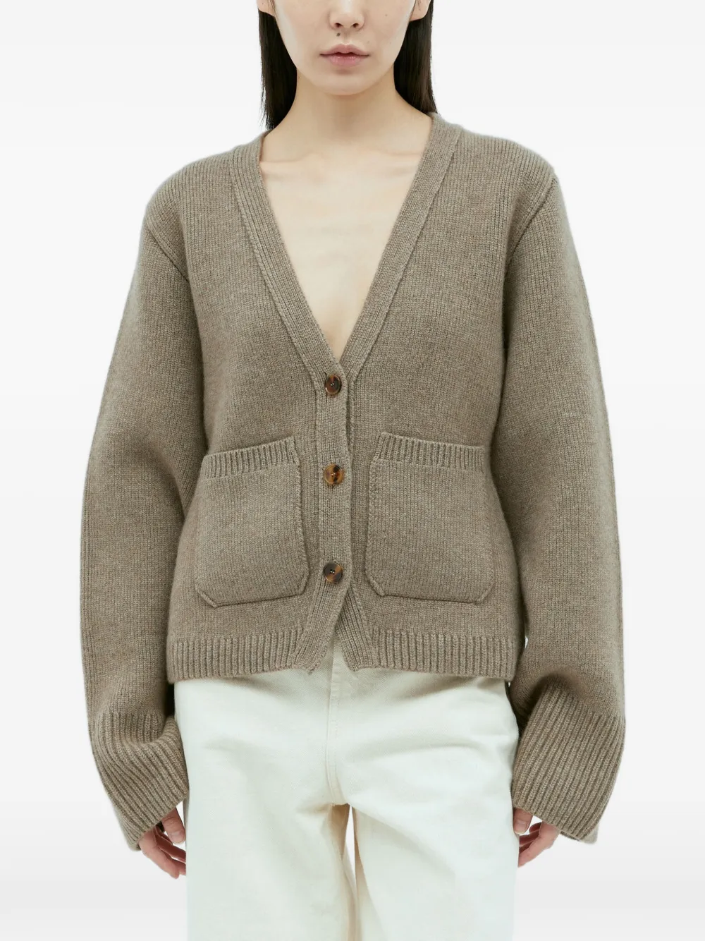 KHAITE The Scarlet cashmere cardigan