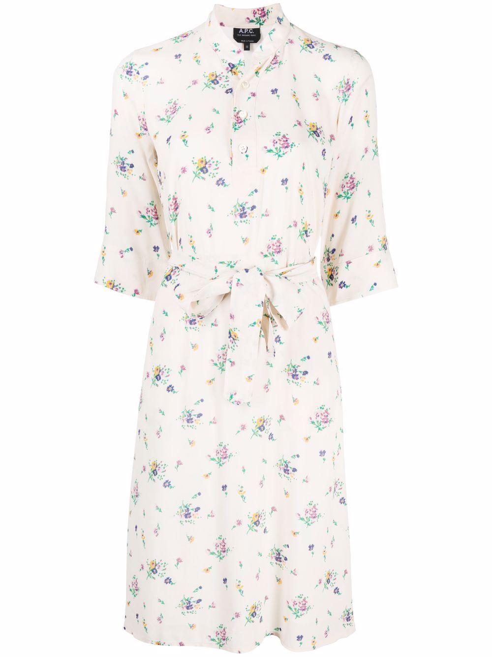 фото A.p.c. платье-рубашка с цветочным принтом