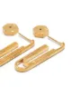 Off-White textured paperclip earrings