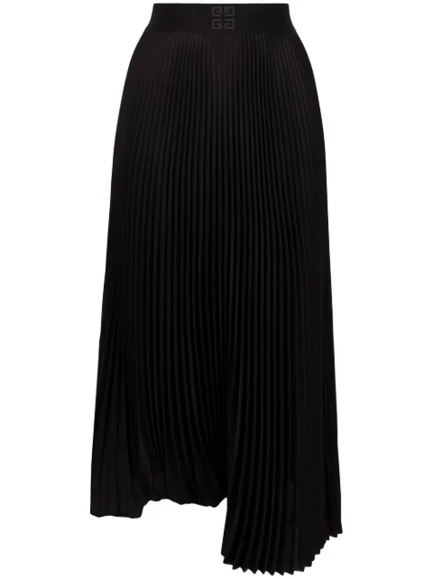 Givenchy falda asimétrica plisada