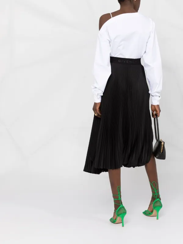 スカート GIVENCHY BLACK VISCOSE SKIRT Givenchy - Technical fabric skirt black - The Corner