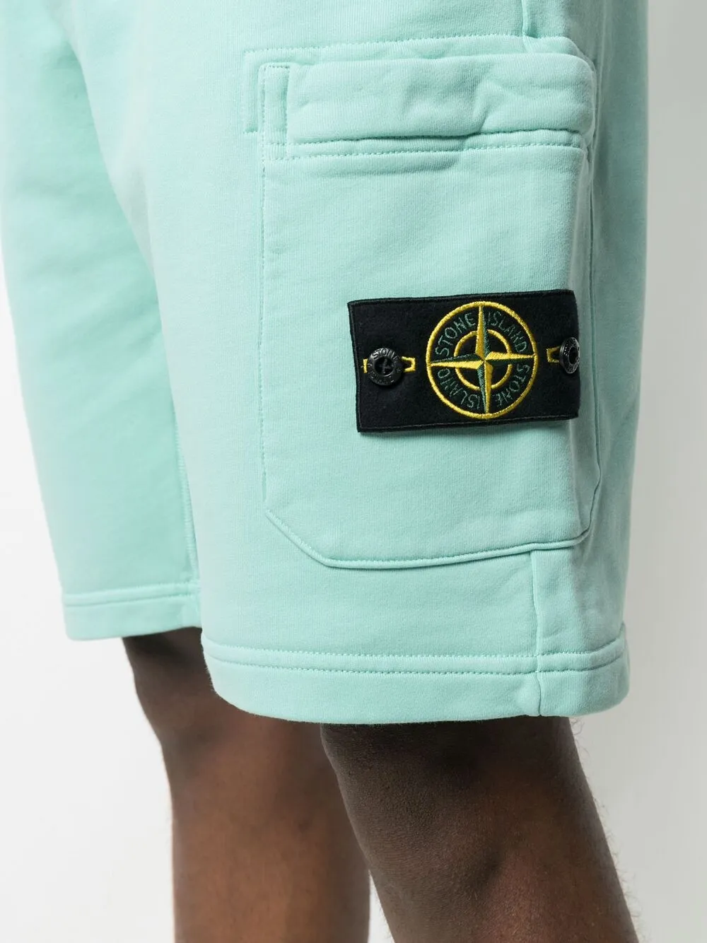 фото Stone island спортивные шорты с нашивкой-логотипом