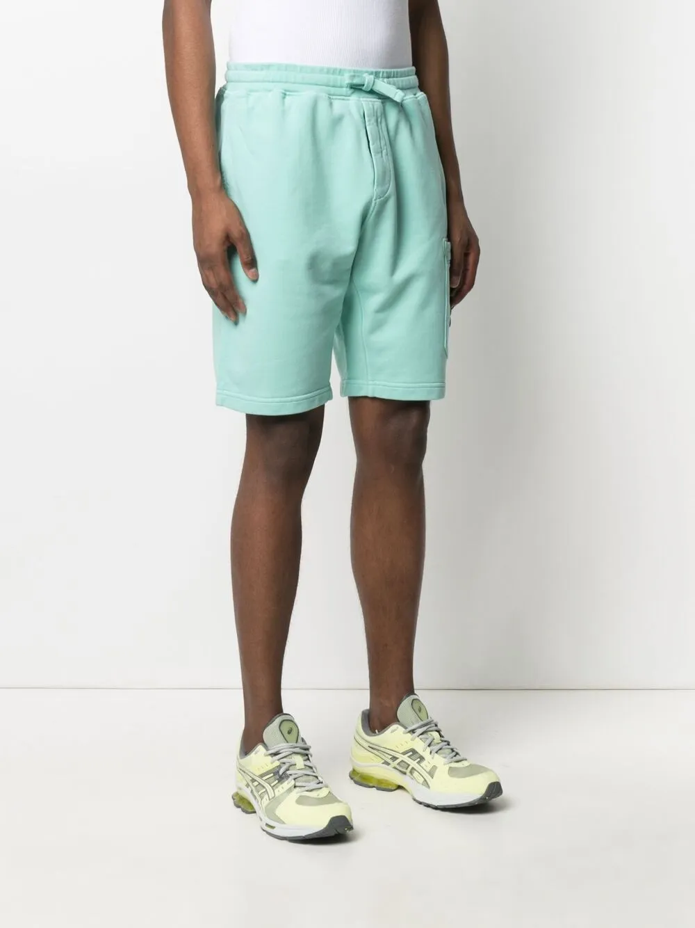 фото Stone island спортивные шорты с нашивкой-логотипом