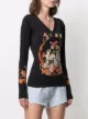 Etro silk-blend tiger-print jumper