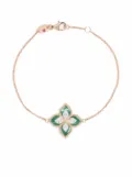 Roberto Coin 18kt rose gold Princess Flower malachite and diamond bracelet - Pink