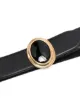 Saint Laurent oval buckle belt
