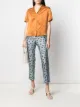 Image 2 of Alberto Biani floral straight-leg silk trousers