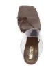Paris Texas square-toe leather sandals