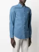 PAUL SMITH chemise en jean à logo brodé