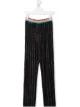 Image 1 of SONIA RYKIEL ENFANT TEEN glitter-detail pinstripe trousers