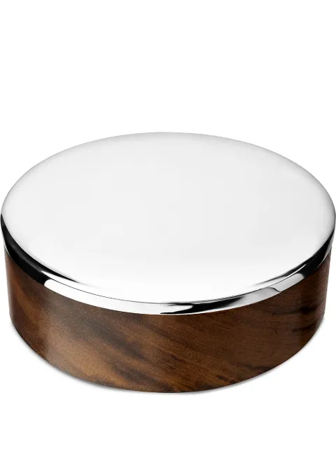 Christofle Uni large silver-plated round storage box