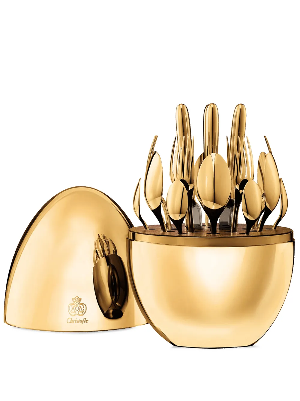 Christofle Mood 24-piece flatware set (six-person setting) | Gold | Image 1
