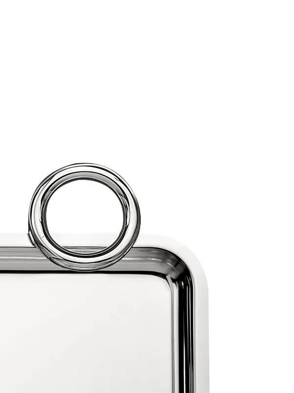 Christofle Vertigo スクエアトレイ 20cm x 16cm | シルバートーン