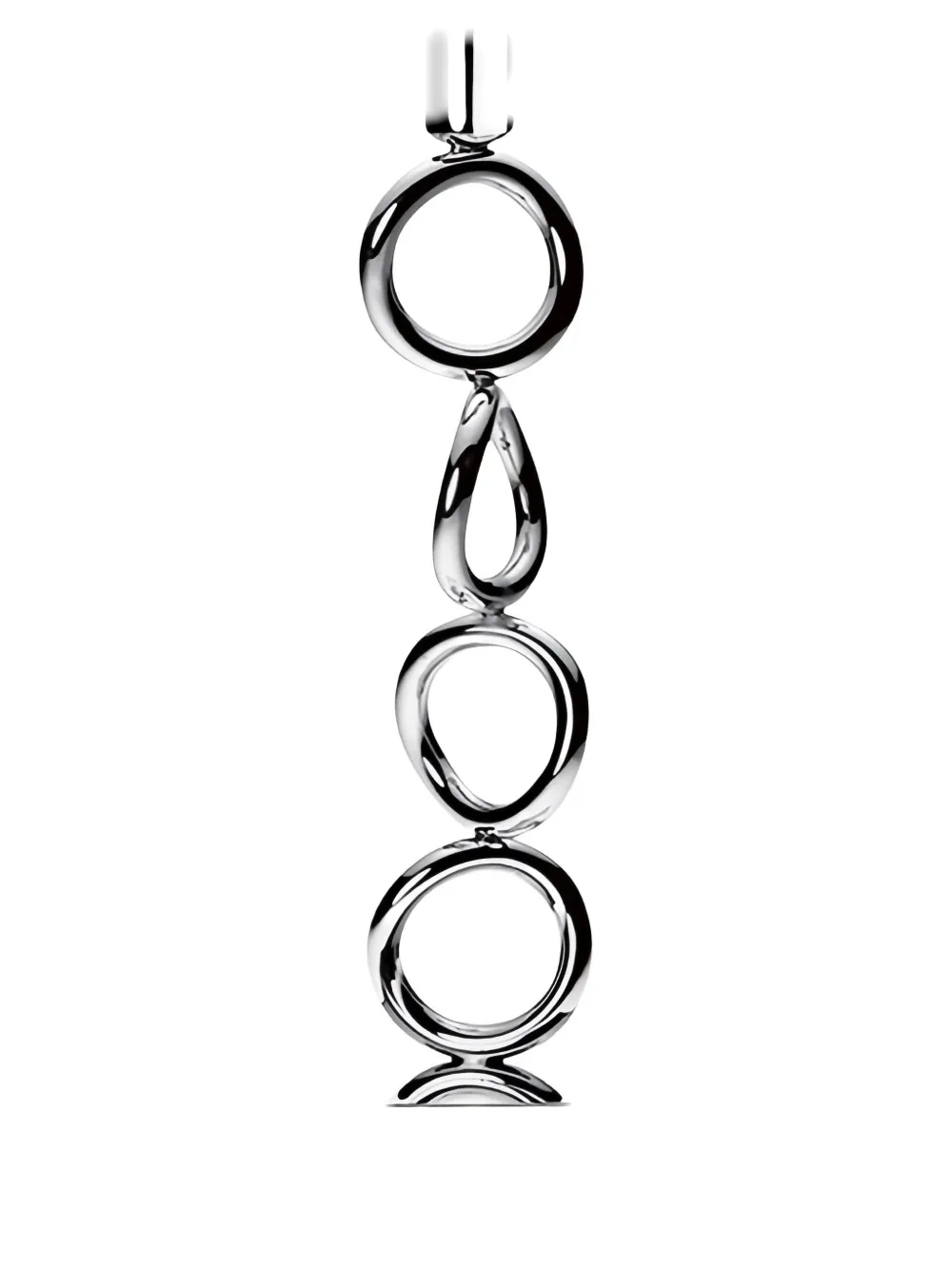 Christofle Vertigo Candle Holders In Silver