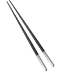 Christofle Uni chopsticks - Black