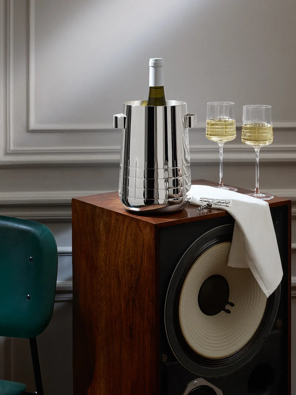 CHRISTOFLE GRAPHIK WINE COOLER