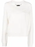 Philipp Plein Embroidery Signature leisure sweatshirt - White