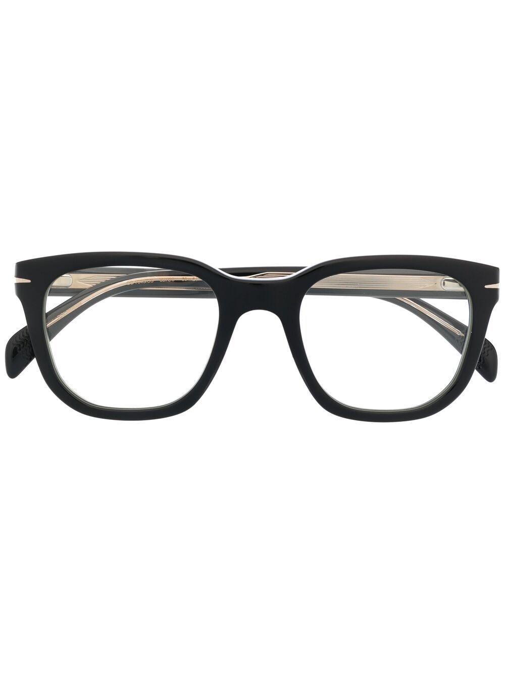 Eyewear By David Beckham Clip-on Lens Glasses In Black