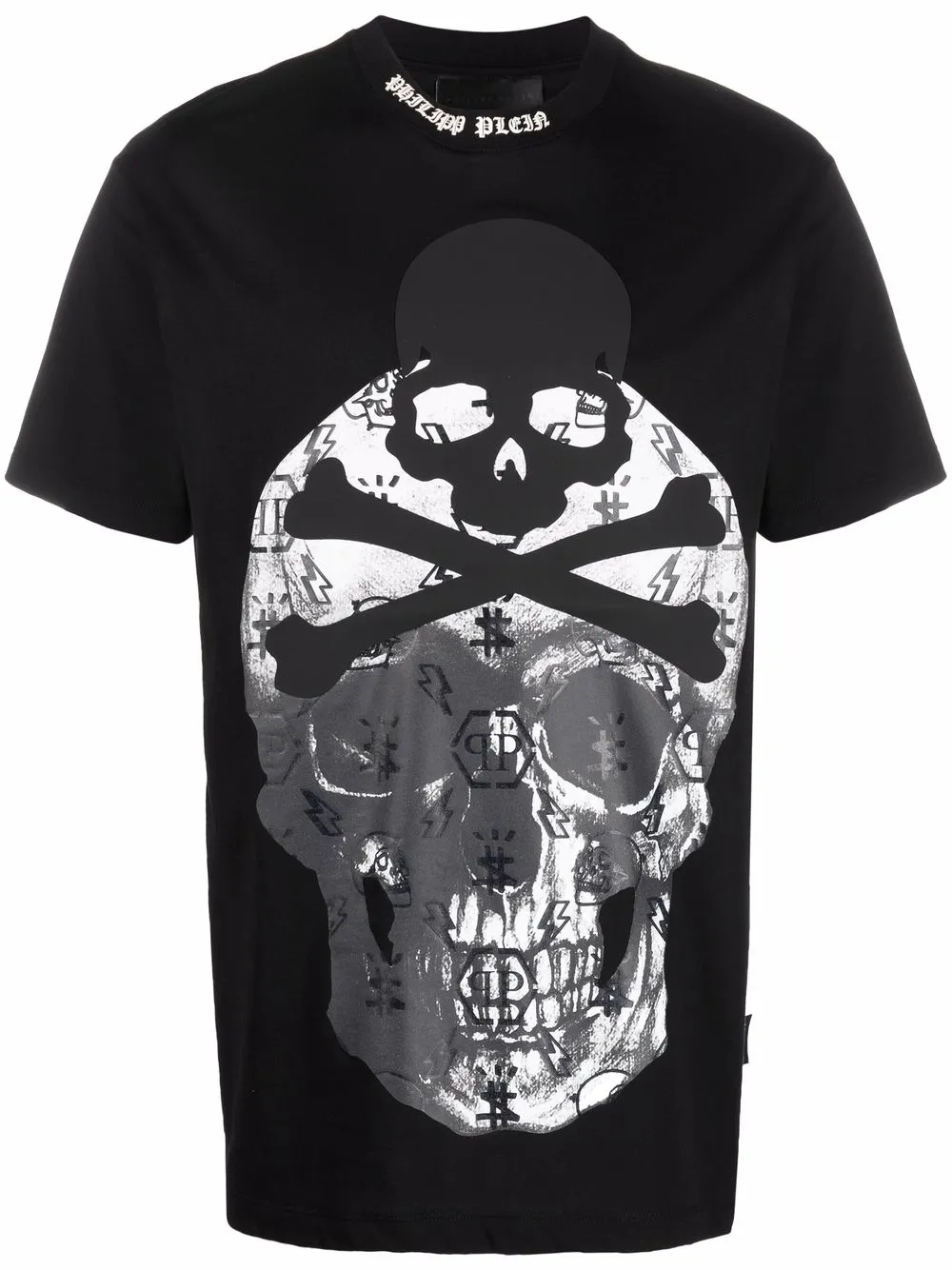 фото Philipp plein футболка с принтом skull