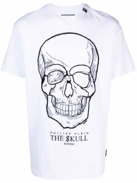Philipp Plein skull-print cotton T-shirt