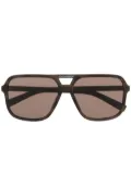 Dolce & Gabbana Eyewear pilot-frame tinted-lens sunglasses - Brown
