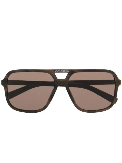 Dolce & Gabbana Eyewear نظارة شمس بإطار بايلوت وعدسات ملونة