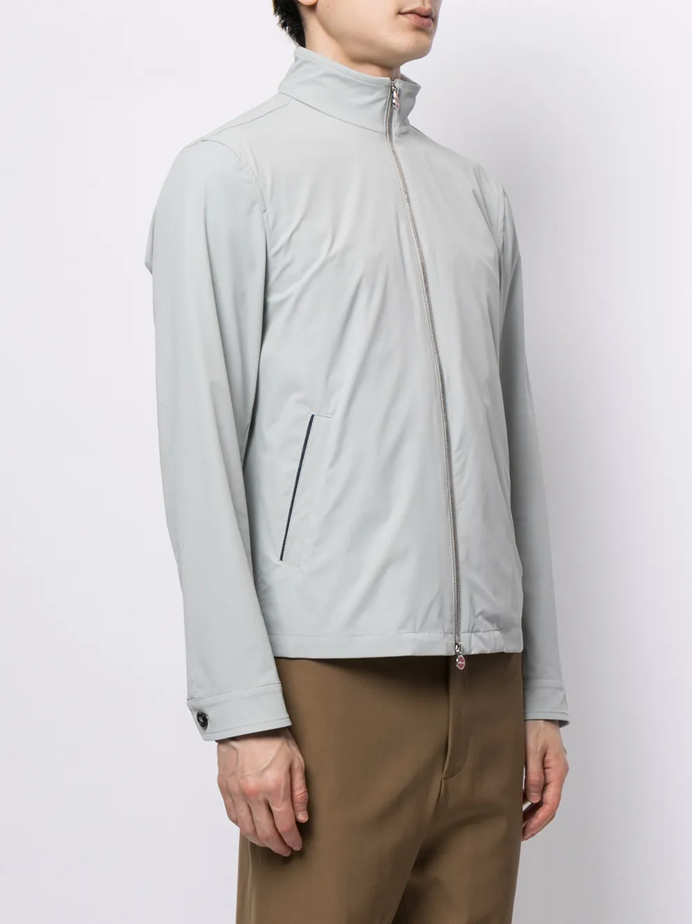 фото Kiton легкая куртка с высоким воротником