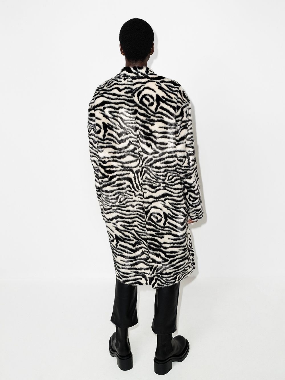 R13 zebra-print faux-fur Coat - Farfetch