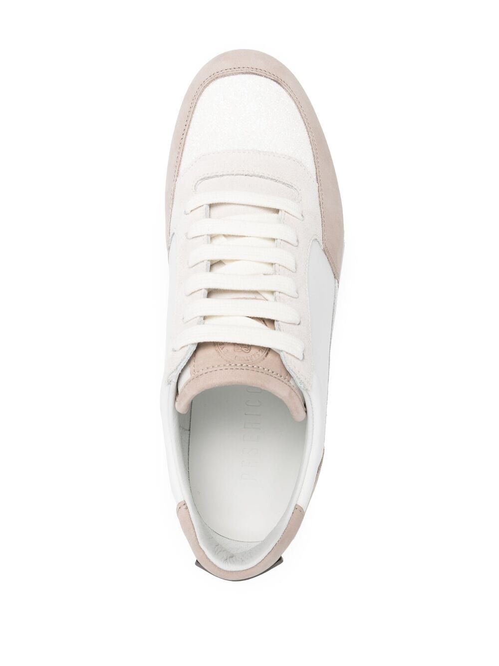Shop Peserico glitter toe lace-up sneakers with Express Delivery - FARFETCH