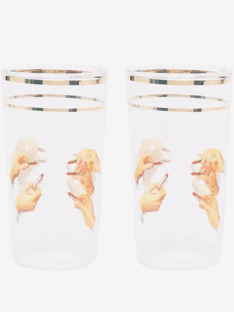 Seletti Lipsticks glass set